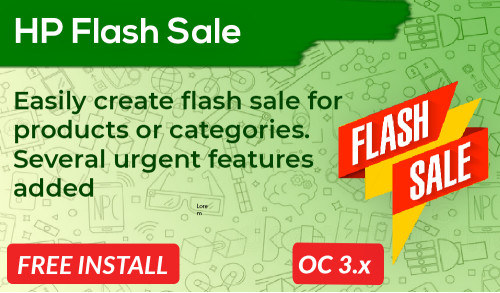 Produk Flash Sale Opencart